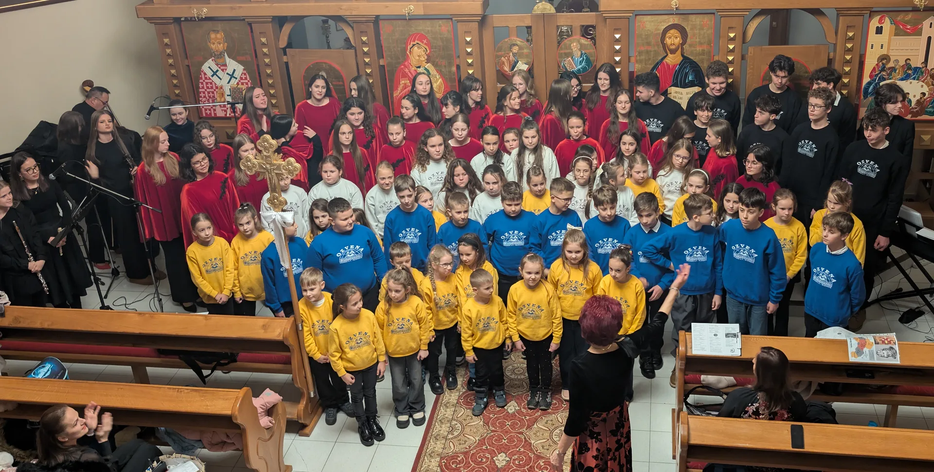 Current group photo of all five OZVENA choirs